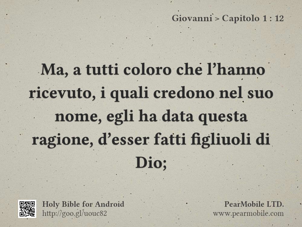 Giovanni, Capitolo 1:12